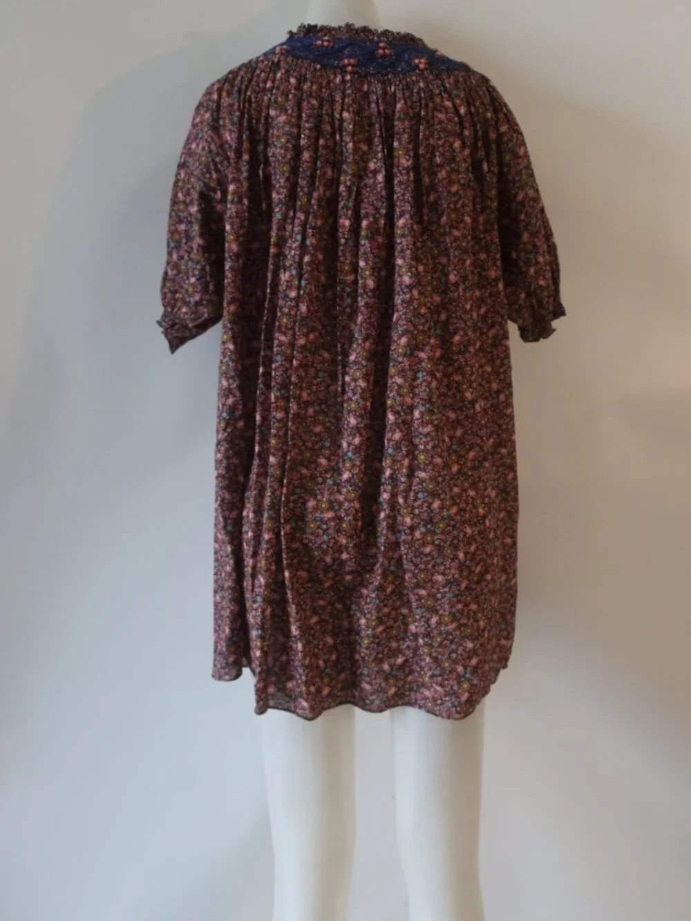 Womens Doen Odessa (Item- 25) Smocked Floral Multicolor Mini Shift Dress S - Picture 10 of 12